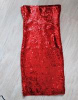 Cocktail Kleid rot Glitzer Bayern - Kempten Vorschau