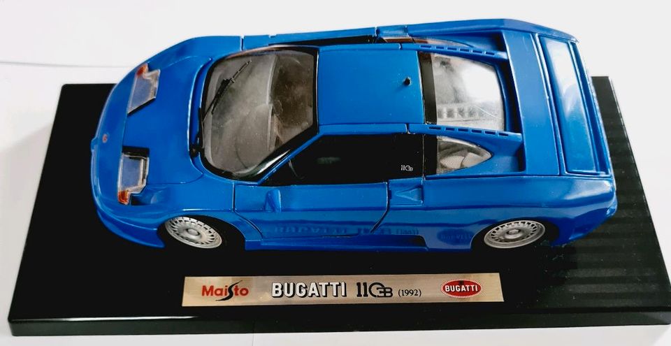 ⛽ Modellauto Bugatti EB 110 Blau BJ. 1992 Maße ca. 25cm x 10cm ⛽ in Nürnberg (Mittelfr)