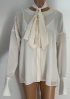 Boss, Bluse mit  Schal, Offwhite, Seide, 38, Neu, € 280,- Nordrhein-Westfalen - Ratingen Vorschau