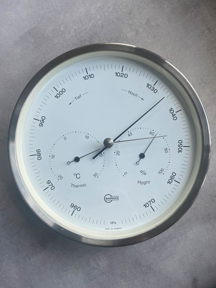 Barigo Uhr und Barometer Boot Hygrometer Segelboot Instrumente in Kiel