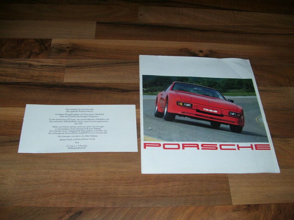 Porsche Prospekt von 1982 mit 911 924 944 928 +  sep. Preisliste in Göttingen