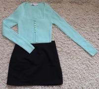 Jacke und Rock Kombi - türkis - schwarz - Zara - Gr. XS Schleswig-Holstein - Preetz Vorschau
