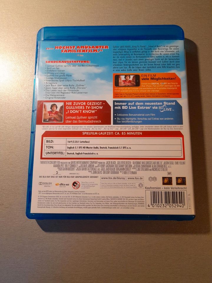 Blu-ray Gullivers Reisen + DVD + Digital Copy in Nordhalben