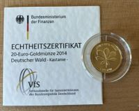 Gold! 20€ Kastanie 2014, Bst. F oder J Düsseldorf - Pempelfort Vorschau