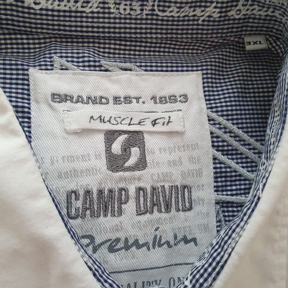 Camp David Hemd Man 3XL XXXL Baumwolle in Taucha