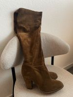 Zara Leder Stiefel braun Cowboy Wildleder Innenstadt - Köln Altstadt Vorschau