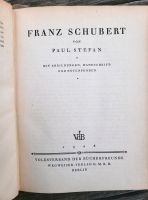 Antiquarisches Buch über den Komponisten Franz Schubert Niedersachsen - Bad Rothenfelde Vorschau