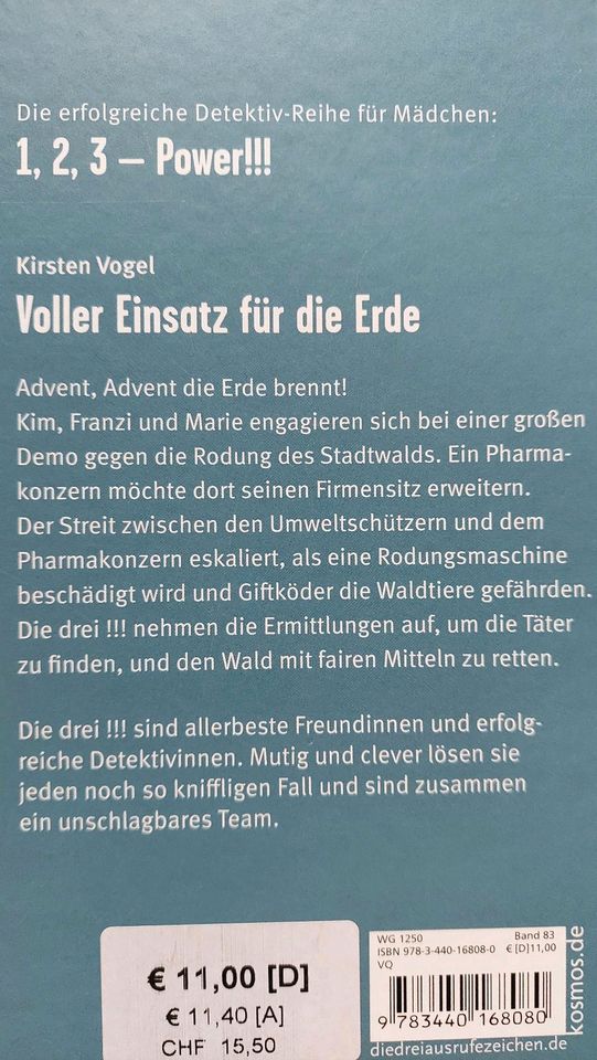 Buch " Die drei !!!: Voller Einsatz für die Erde ", NEU in Dauchingen