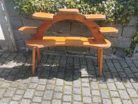 antike Pfanzentreppe, Blumentreppe vintage Holz mit Messingblech Bayern - Röhrnbach Vorschau