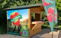 Erdbeerverkaufsstand Verkaufsstand Verkaufshütte Marktstand Weihnachtsmarktstand Weihnachtsmarkthütte Markthütte Imbiss  Kiosk  Wurstbude Nordrhein-Westfalen - Rödinghausen Vorschau