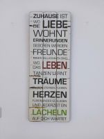 Retro Schild Wanddeko Holz Palette Sprüche Einzug Leben Zuhause Nordrhein-Westfalen - Uedem Vorschau