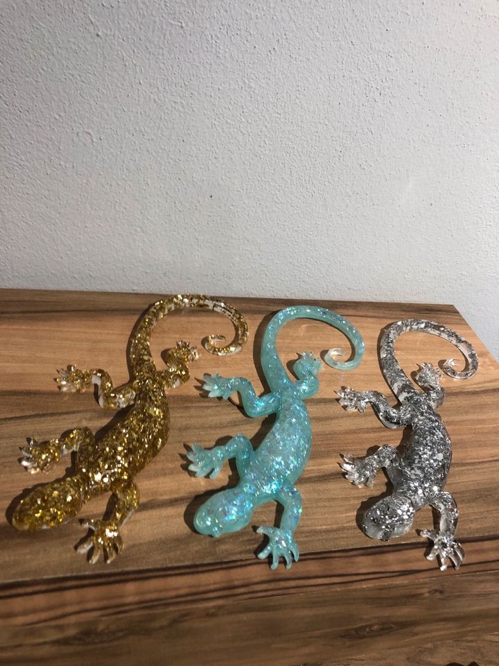 Drache,Epoxid Harz,Geschenk Idee,Deko,Totenkopf,Eidechse in Panschwitz-Kuckau