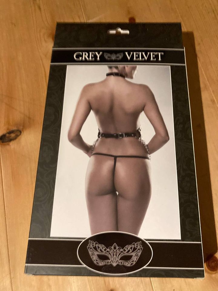 Grey Velvet Corsage Body Negligé NEUwertig Größe XL XXL 42 44 in Hildburghausen