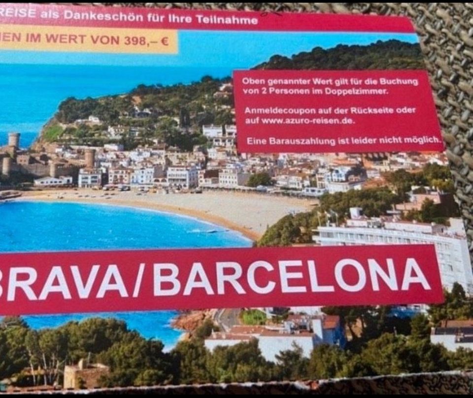 Reisegutschein Urlaub Barcelona/Costa Brava in Saarlouis