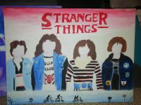 Stranger Things: Steve, Eddie, Nancy & Robin: Acrylgemälde/ Acryl Niedersachsen - Osnabrück Vorschau
