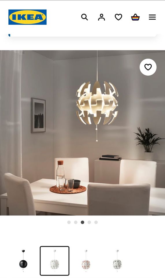 IKEA PS Lampe weiß in Bonn
