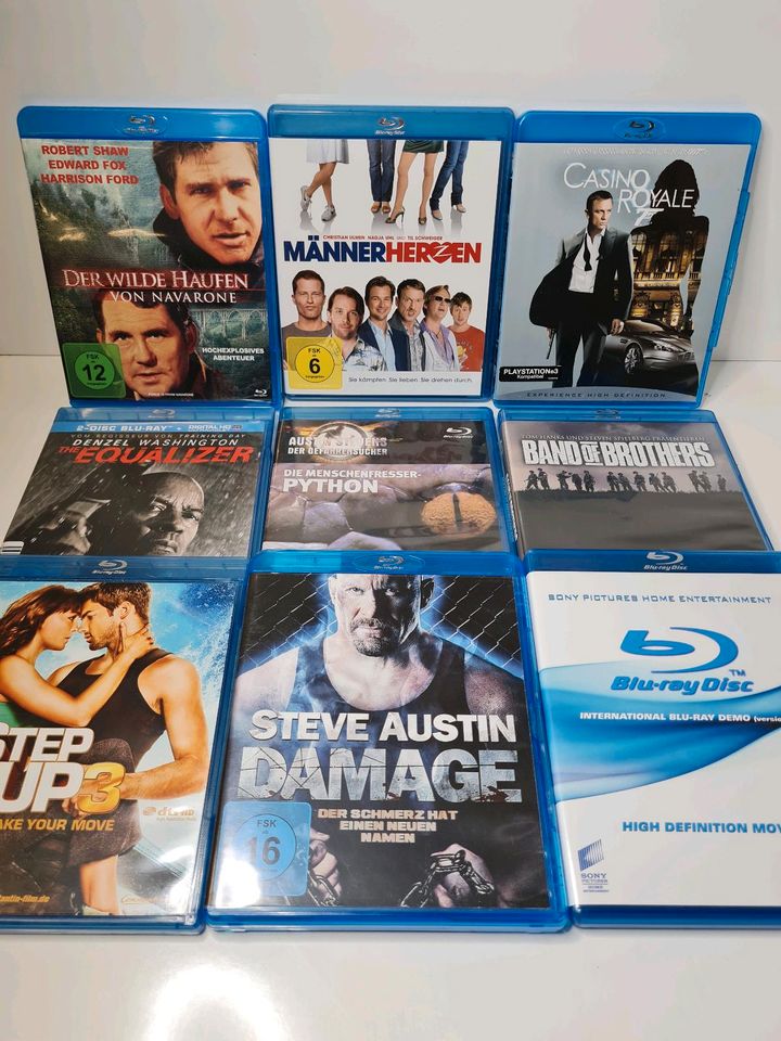 Blu-Ray 8 Filme + Demo Disc, Casino Royal, Equalizer  u.a. in Magdeburg