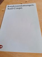 Audi Coupé Sonderausstattung Prospekt 7/1989, Alufelgen, Leder, R Niedersachsen - Peine Vorschau