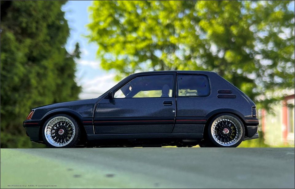 1:18 Peugeot 205 GTI 1.6 - Graphite Grey + BBS RS Alufelgen = OVP in Weimar