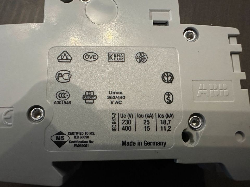 ABB C2 S202 M Sicherungsautomat in Wittmund