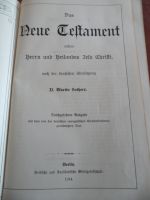 NEUES TESTAMENT UNSERES HERRN+HEILANDES JESU CHRISTI-1914(0305-65 Rheinland-Pfalz - Piesport Vorschau