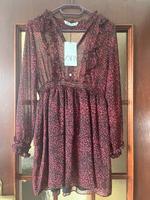 Zara Sommerkleid Gr. S mit Leo Muster dunkelrot schwarz Neu Hessen - Babenhausen Vorschau