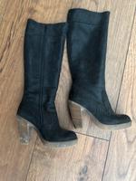 B#5: Damen Lederstiefel coral blue Größe 41 schwarz made in Italy Bayern - Effeltrich Vorschau