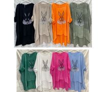 Neu Damen Übergrösse Long Shirt Baumwolle Pulli Bags bunny hase Rheinland-Pfalz - Mainz Vorschau