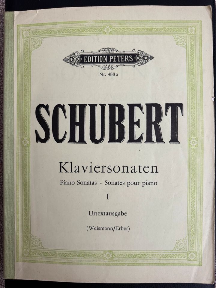 Schubert Klaviersonaten Piano Sonatas Klaviernoten in Berlin
