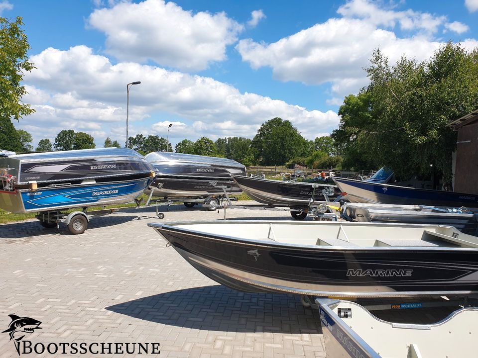 Angelboot Aluboot Aluminiumboot Motorboot Marine sofort verfügbar in Oranienburg