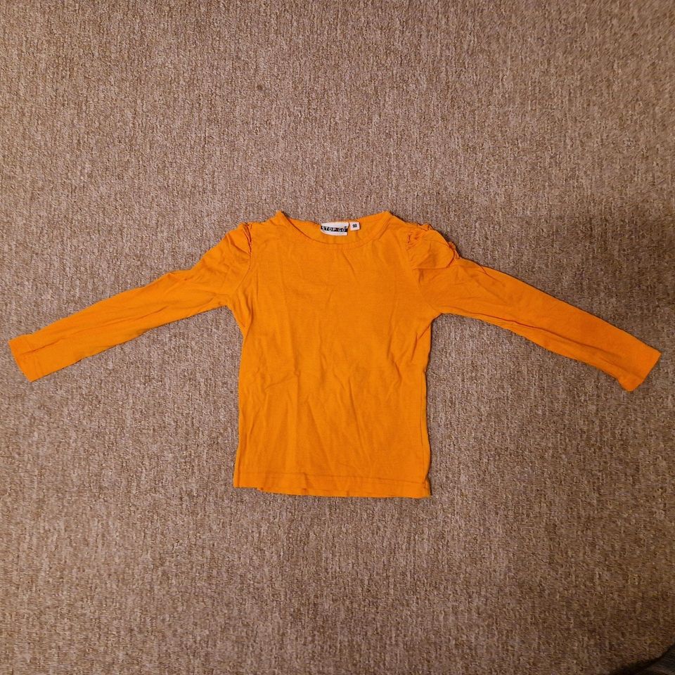 Langarm Shirt, Mädchen, orange, Stop+Go, Größe 98 in Triefenstein