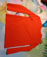 Langarm Pullover Pulli orange Uni Gr 140 Hessen - Weinbach Vorschau