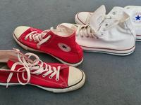 Converse All Star Herren Schuhe Gr. 45 in Chucks weiß und Rot Hamburg-Mitte - Hamburg Horn Vorschau