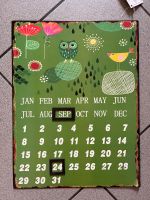 Kalender Blechschild grün Schild Eule Sammler Saarland - Perl Vorschau