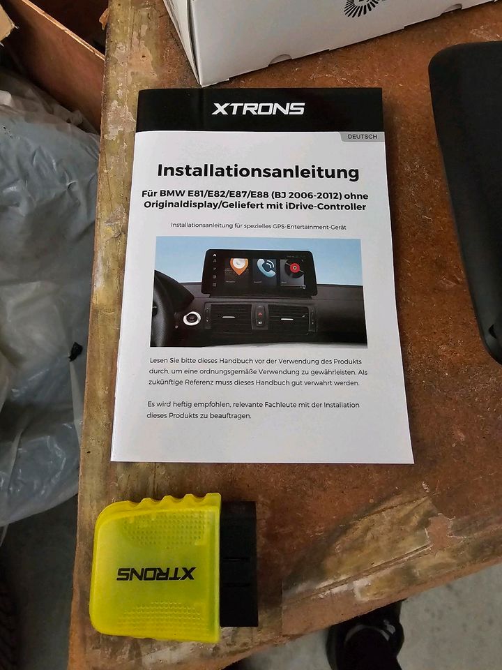 XTRONS Android Radio Navi Android Auto Rückfahrkamera BMW E82 E88 in Dittelsheim-Heßloch