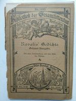 Novalis' Gedichte. - Bibliothek der Gesamtlitteratur des In- und Sachsen - Brandis Vorschau