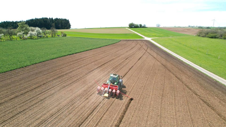 Mais legen 6 Reihig mit Rtk in Böhmenkirch