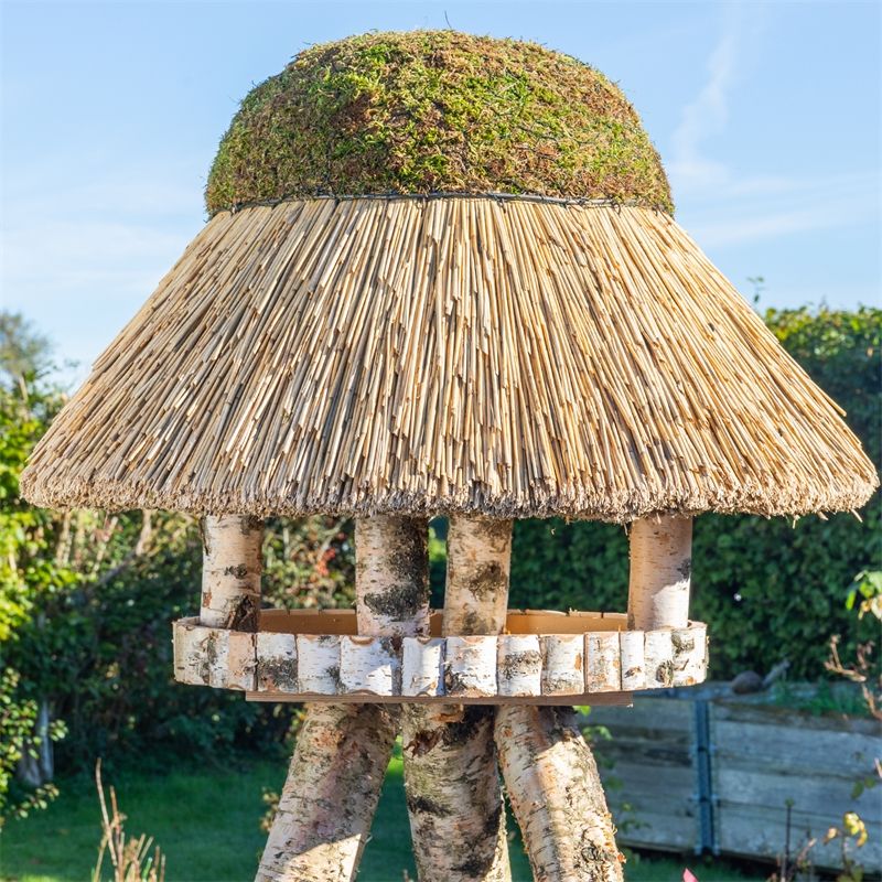 Vogelhaus "Sylt XXL", Reetdach mit Ständer, 100 x 180cm Deko Garten in Viöl