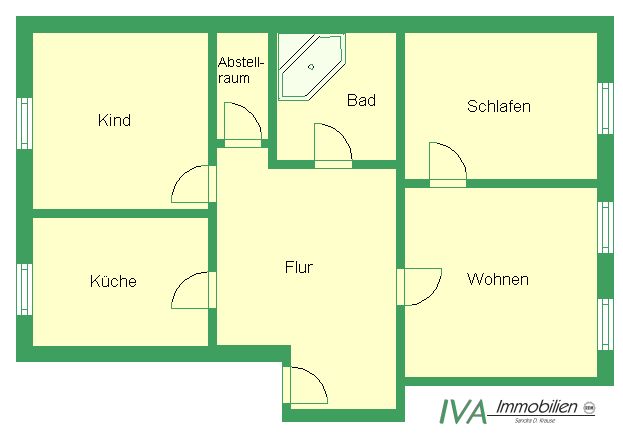 Gemütliche 3-Raum-Dachgeschoss-Wohnung im Stadtzentrum Riesa´s in Riesa