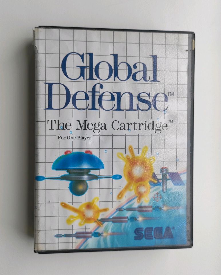 SEGA Cartridge Spiel "Global Defence" - Alt - Videospiel - Sega in Halle