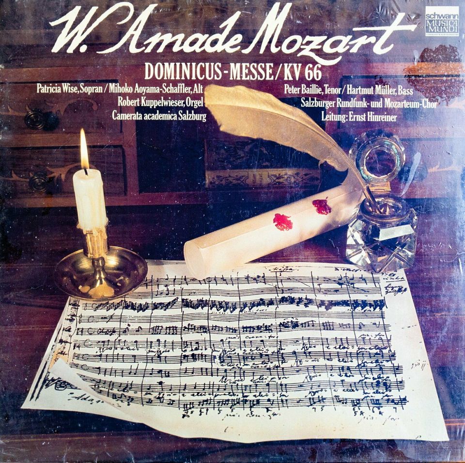 Mozart/Ernst Hinreiner-Dominicus Messe/KV 66 LP in Saarbrücken