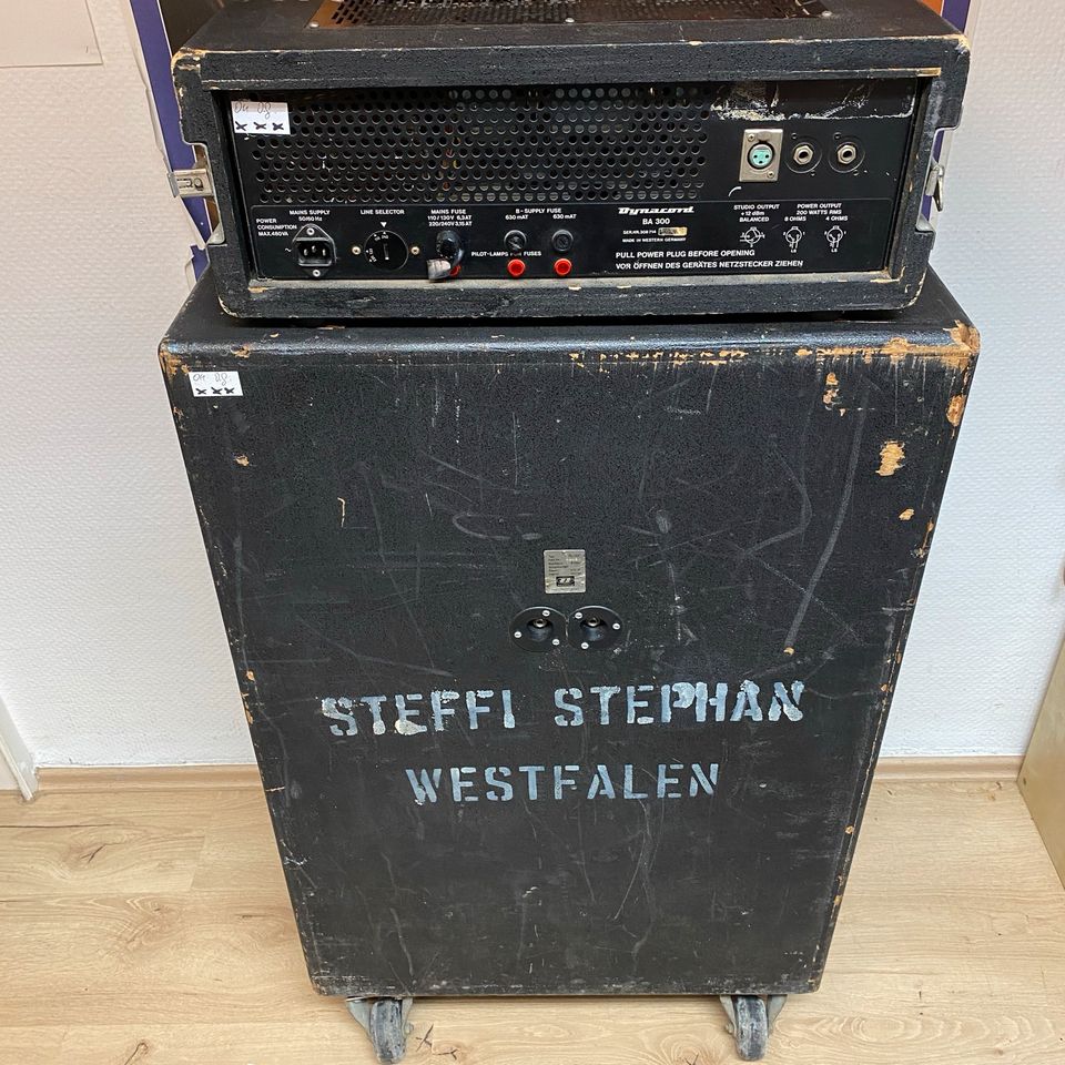 1977 Dynacord BA300 + 2 x 15" EV Box ex Steffi Stephan in Herne