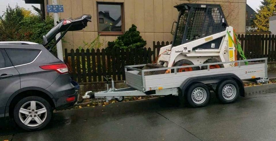 Tieflader/Baumaschinentransporter Anhänger 2000kg Vermietung in Hof (Saale)