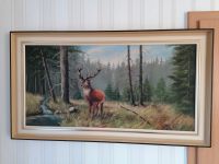 Ölgemälde Hirsch Natur Wald Kunst Niedersachsen - Diepholz Vorschau