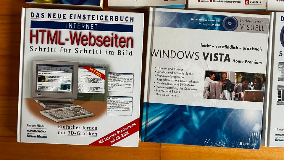 15x PC Bücher Computer Bücher, teilweise inkl. CD, wie NEU in Frickenhausen