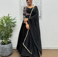 Anarkali kleid salwar indien in schwarz Niedersachsen - Munster Vorschau