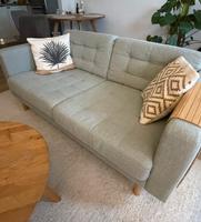 IKEA LANDSKRONA 2er-Sofa, hellgrün/Holz München - Bogenhausen Vorschau