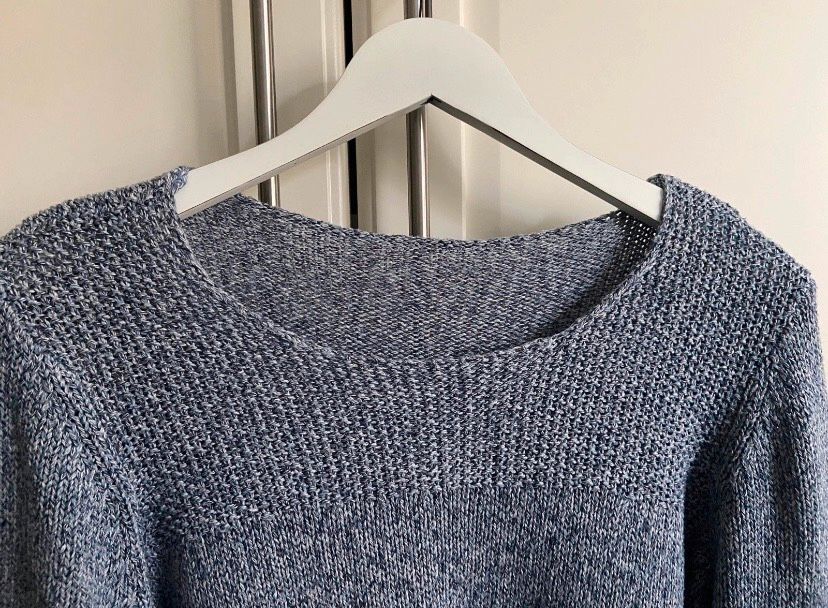 Damen Tchibo TCM Pullover Strickpullover blau/weiß Gr. 36/38 S/M in Hamburg