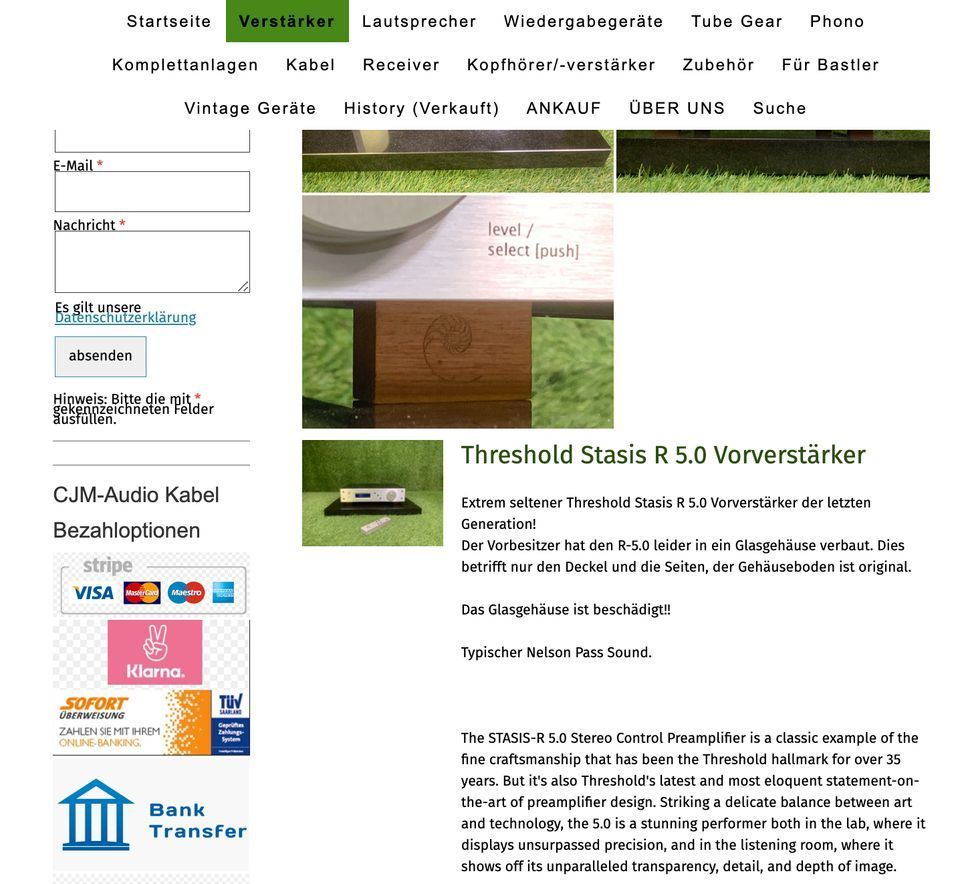 Threshold Stasis R 5.0 Vorverstärker ☘️HIFI ANKAUF☘️ in Friedberg (Hessen)