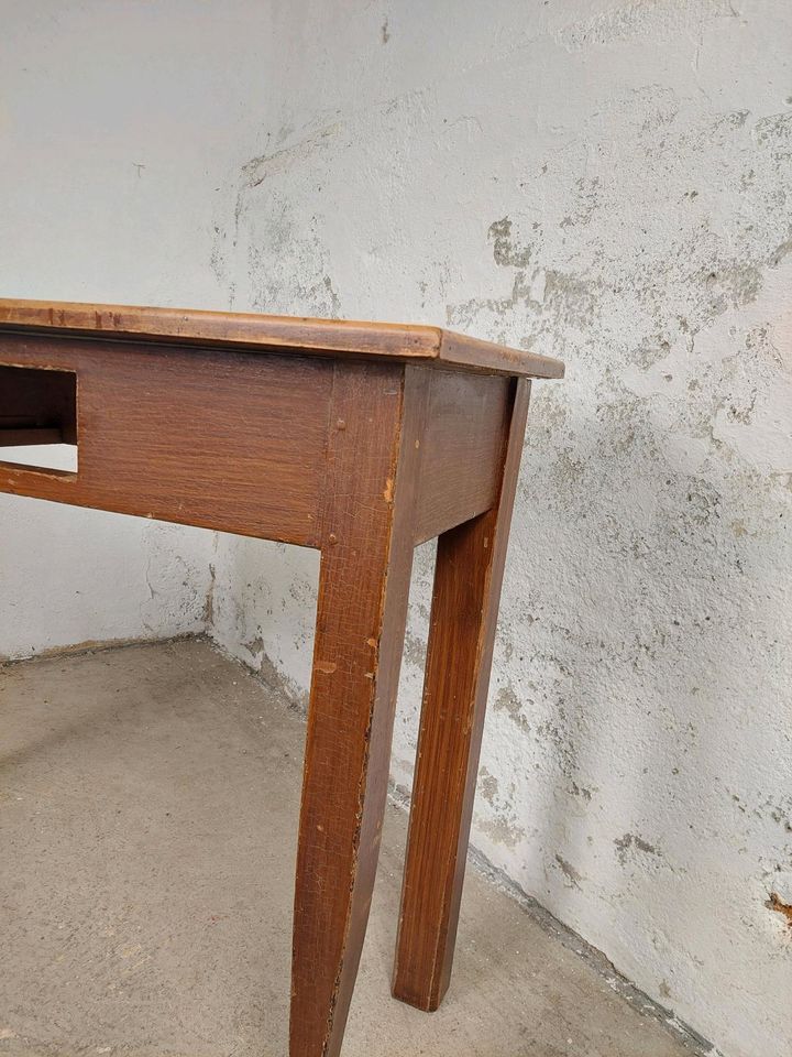 Vintage Schreibtisch Holztisch Beistelltisch Sideboard 60er 70er in Leipzig